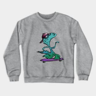 Max the Skatersaur Crewneck Sweatshirt